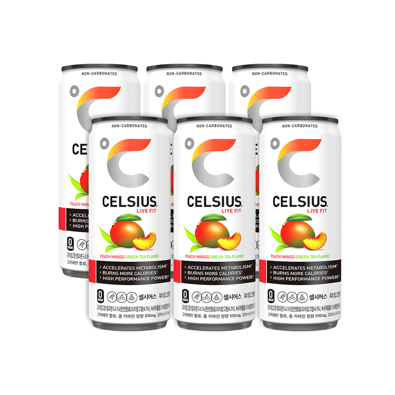 CELSIUS 健態飲品 (蜜桃芒果綠茶味) x 6罐